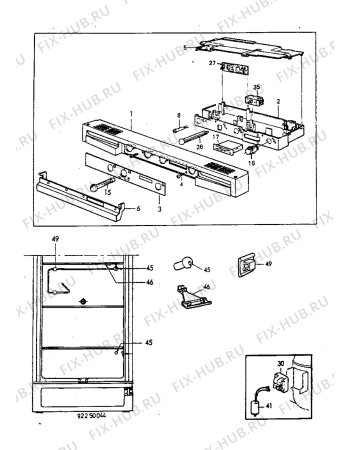 Взрыв-схема холодильника Electrolux EU3210C - Схема узла Electrical equipment